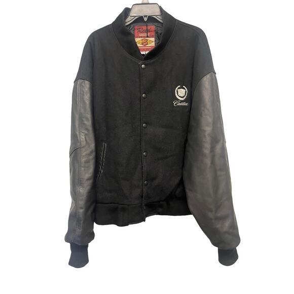 Reed Cadillac Leather & Wool Varsity Jacket Made in the USA 2X - Picture 1 of 8